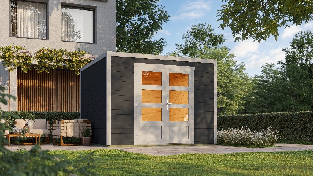Tuinhuis Quby 300x300, Verzenden, Nieuw