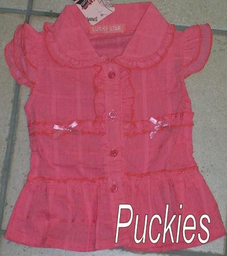 Roze blouse Lucky Star maat 110 *NIEUW* (6876), Meisje, Overhemd of Blouse, Nieuw, Ophalen of Verzenden