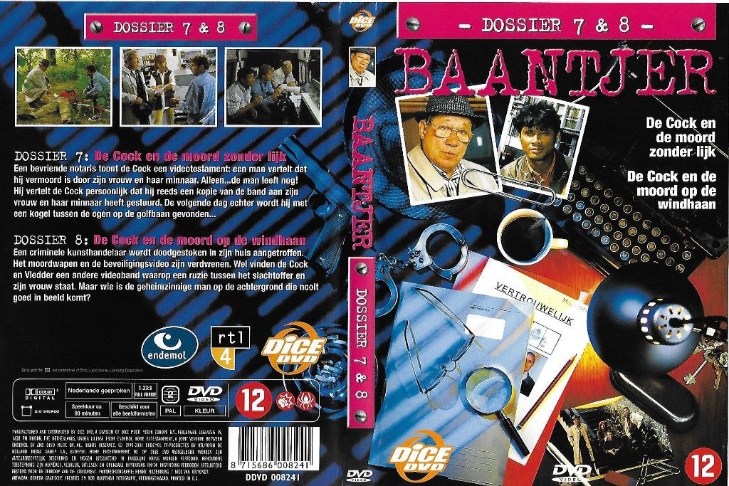 Baantjer dossier 7 & 8, Vanaf 12 jaar, Ophalen of Verzenden, Zo goed als nieuw, Komedie