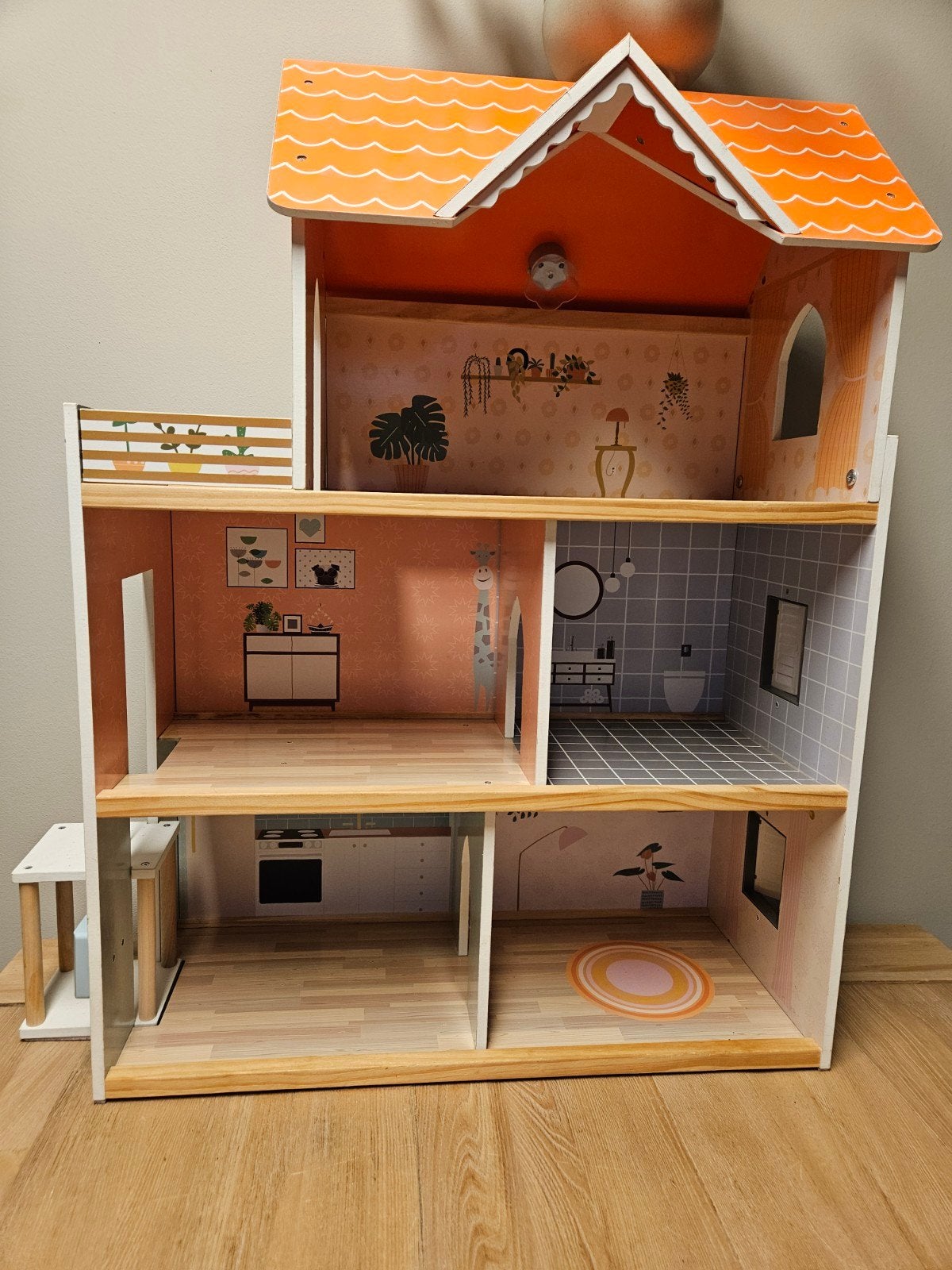 poppenhuis hout, Ophalen, Poppenhuis