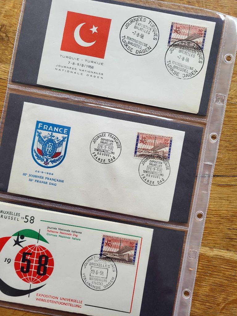Wereldtentoonstelling eerstedagenvelop 1958, Ophalen of Verzenden, Buitenland