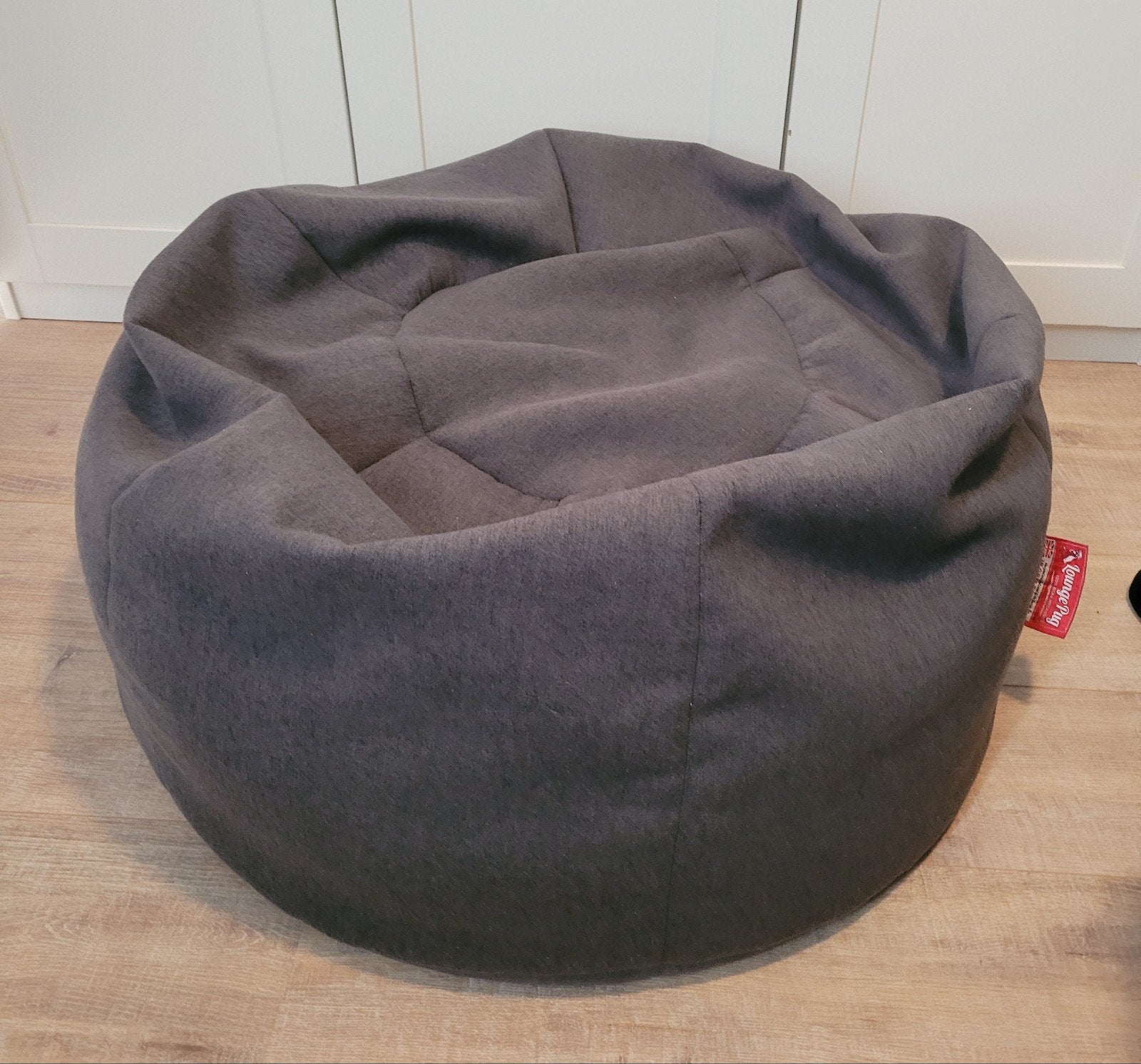 Zitzak (Lounge Pug / 80 cm diameter), Ophalen, Gebruikt, Grijs, Zitzak