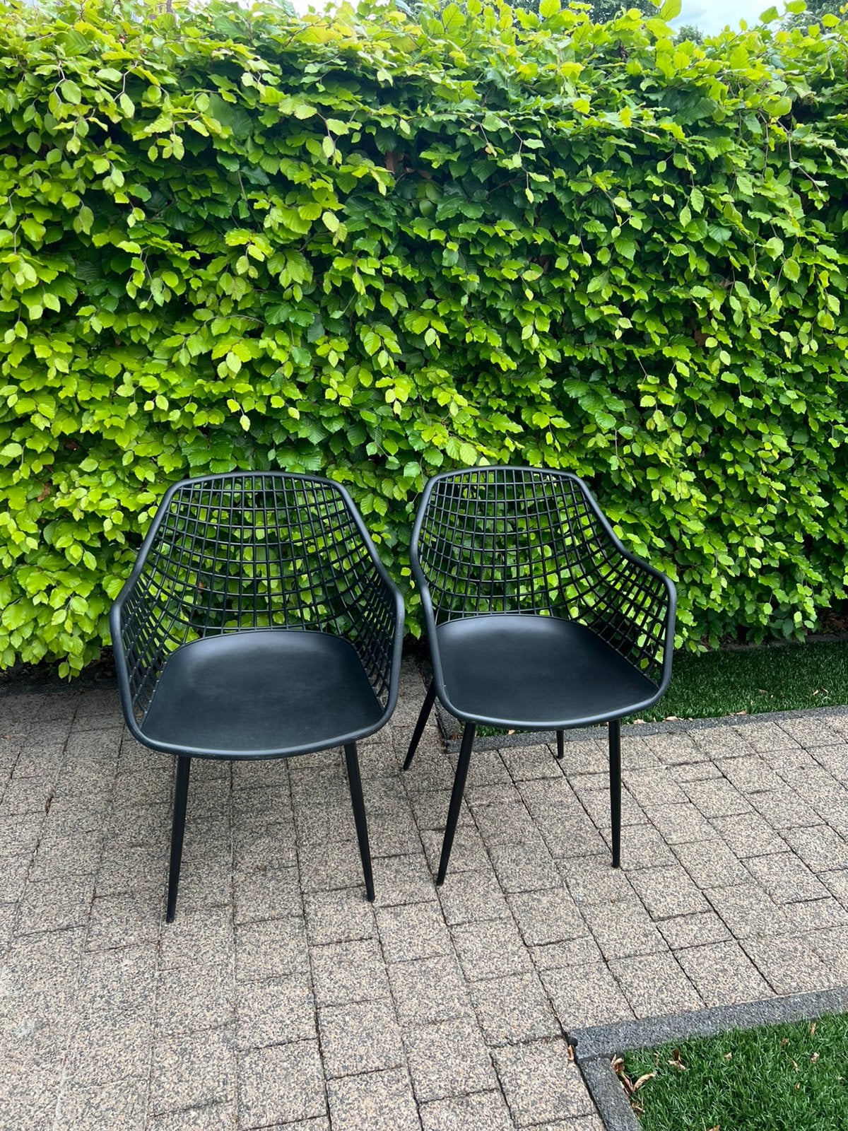 Kuipstoelen Webbing - Zwart, Ophalen, Zo goed als nieuw, Kunststof