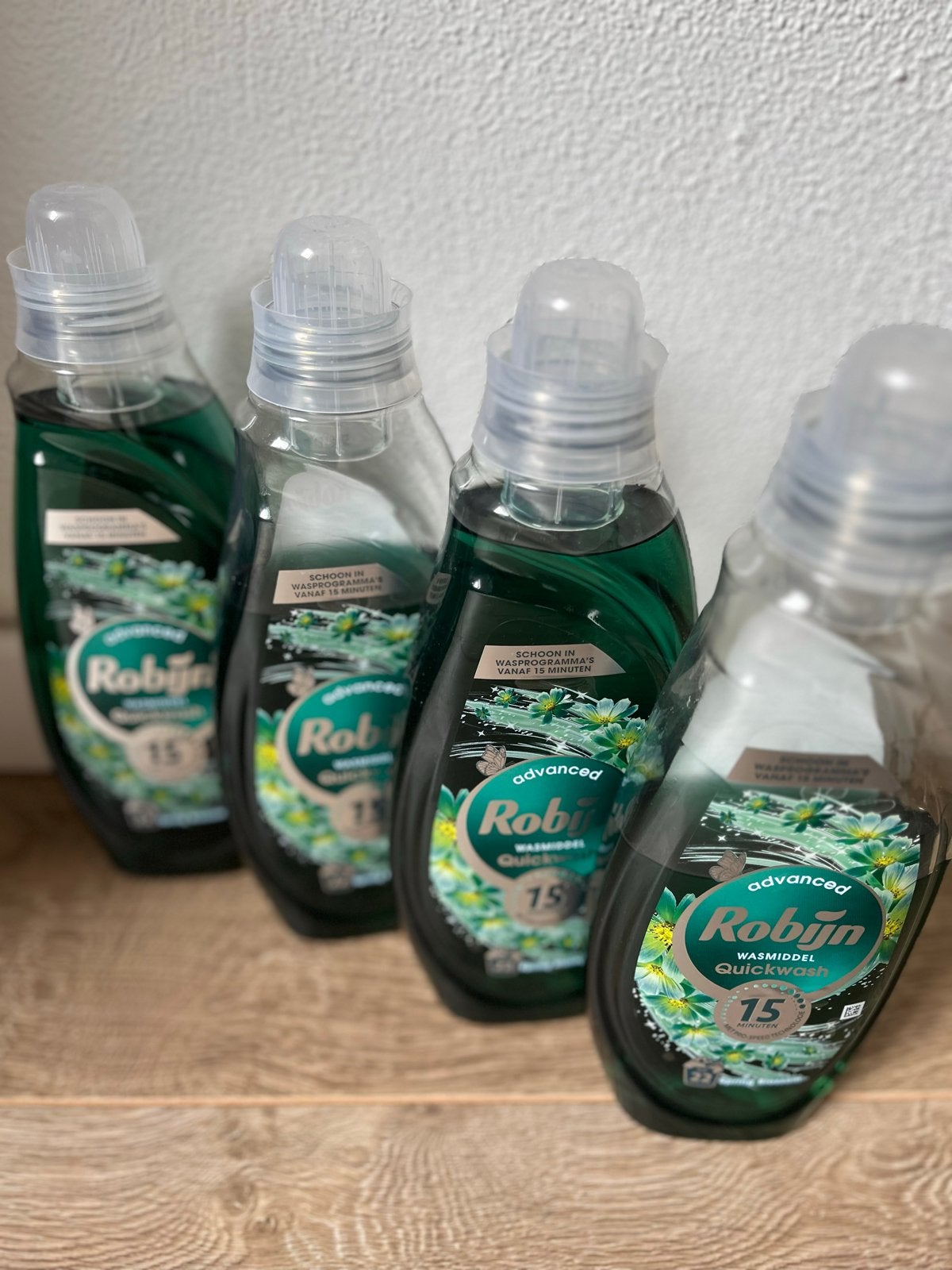 Robijn Advanced Quickwash Wasm. 15 Min. (4x), Ophalen of Verzenden, Nieuw