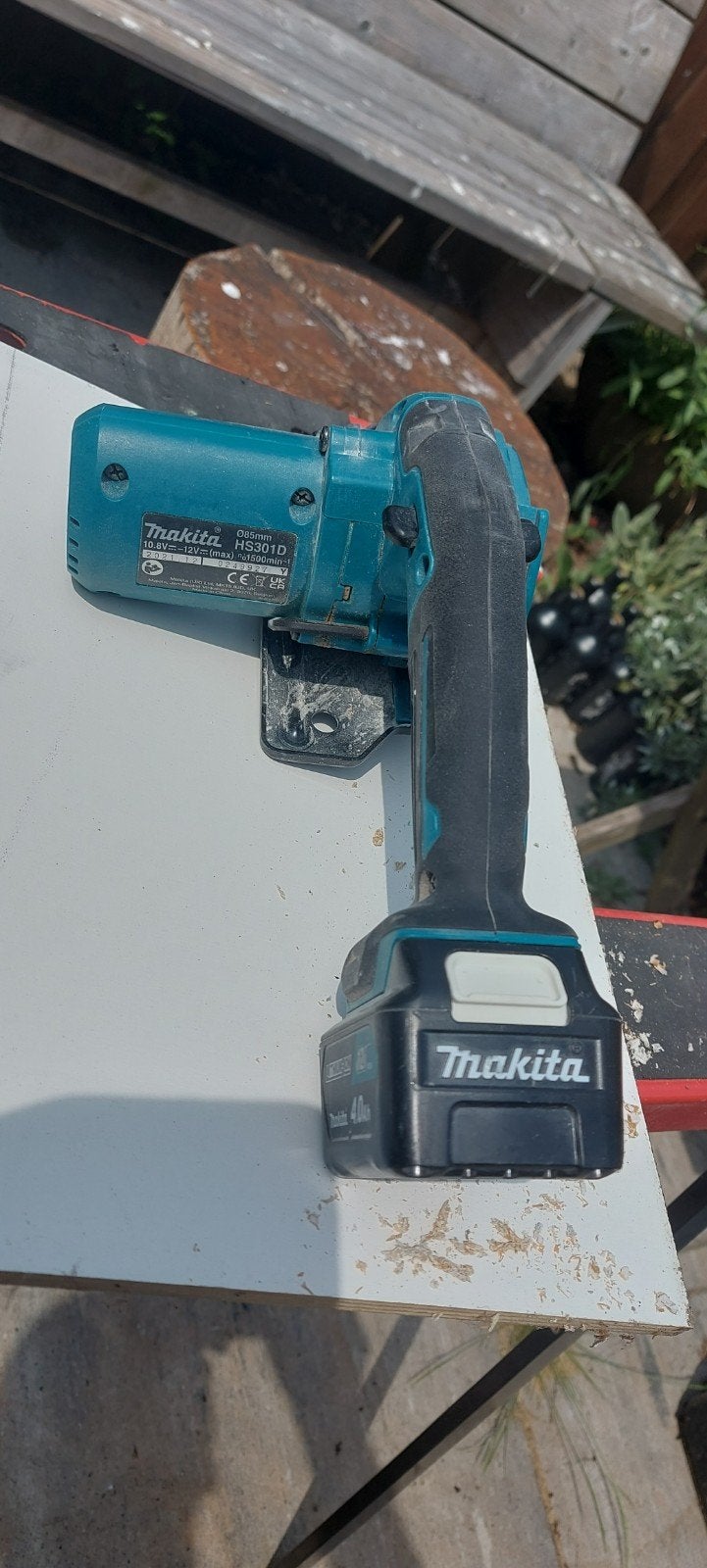 Makita HS301D Cirkelzaag 12V - Compact en Krachtig, Minder dan 30 mm, Gebruikt, Cirkelzaag, Ophalen of Verzenden