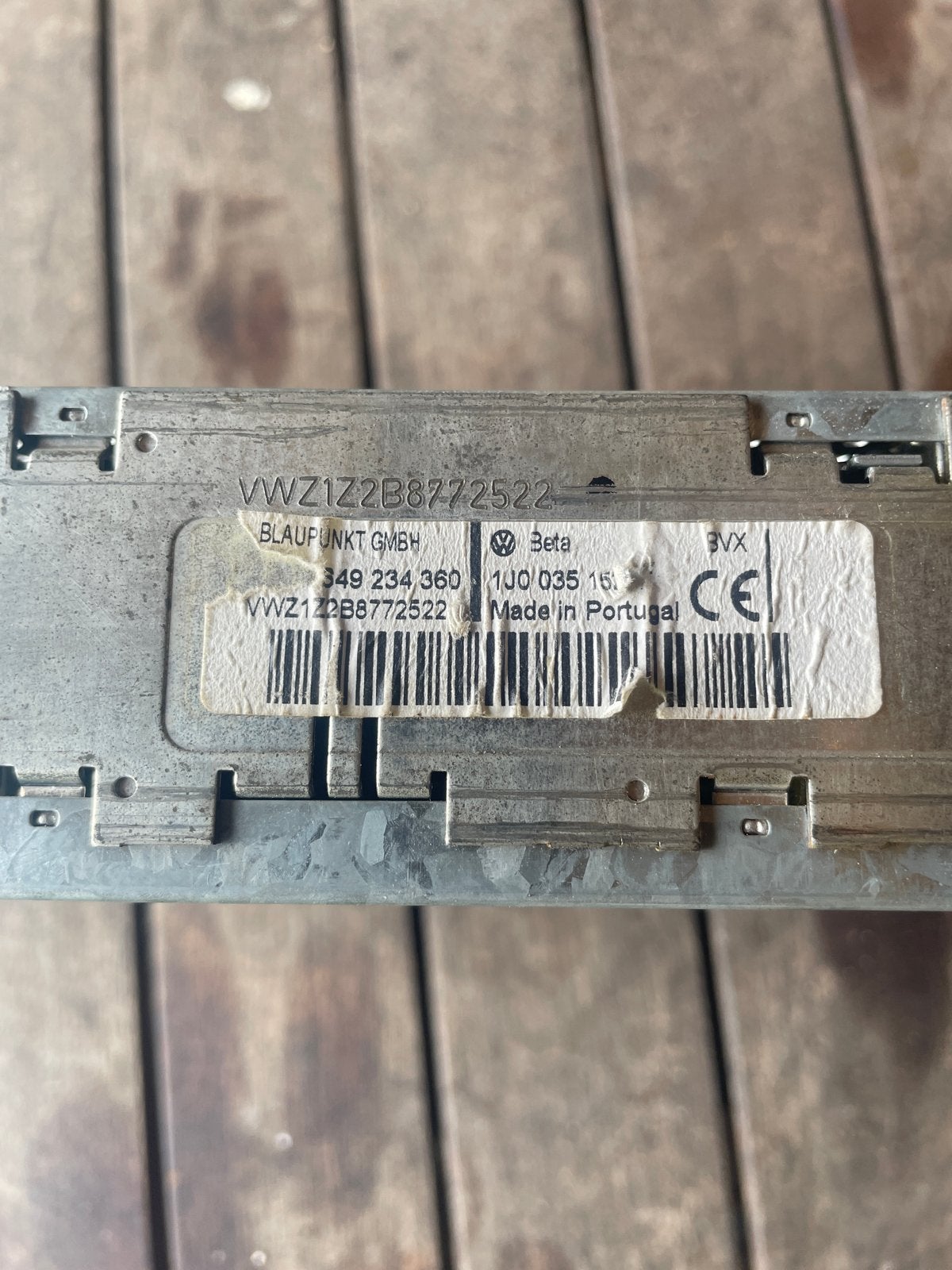 Volkswagen Beta autoradio - Origineel VW radio, Ophalen, Gebruikt