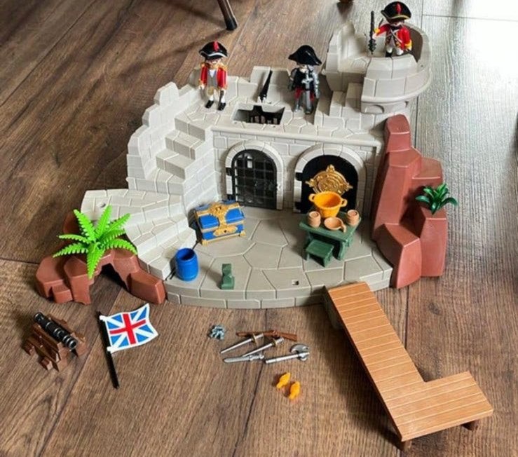 Playmobil Britse soldatenvesting 5139, Gebruikt, Complete set, Ophalen of Verzenden, Kasteel/Fort