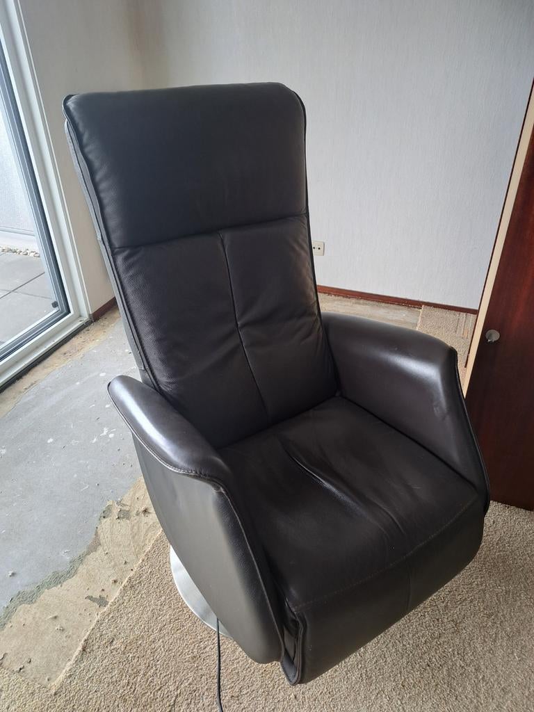 Relaxstoel, Huis en Inrichting, Fauteuils, Ophalen, Gebruikt, Minder dan 75 cm, Leer