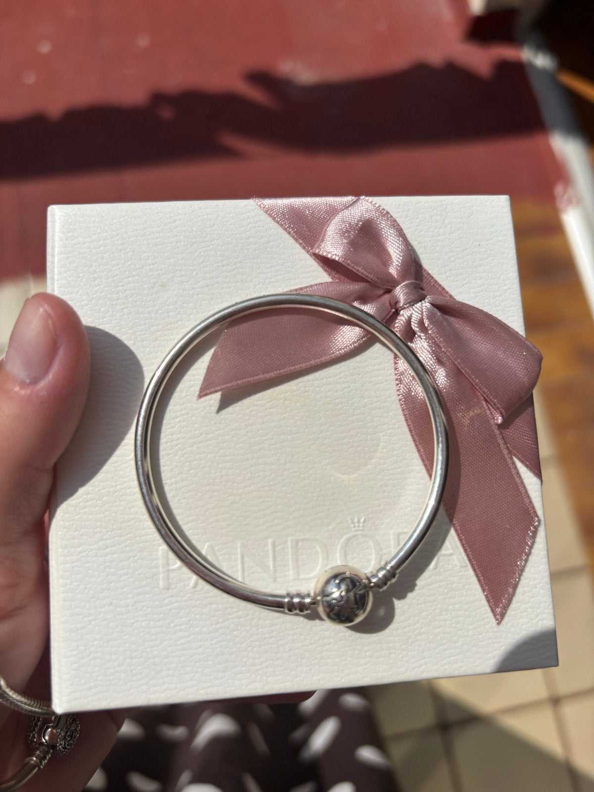 Pandora Disney The Lion King Bangle - Maat 17, Ophalen of Verzenden, Zo goed als nieuw, Zilver, Met bedels of kralen