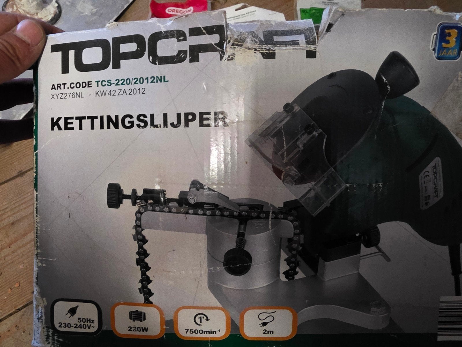kettingslijper kettingzaag met nieuwe kettingen, Ophalen, 1200 watt of meer, Kettingzaag, 30 tot 70 mm