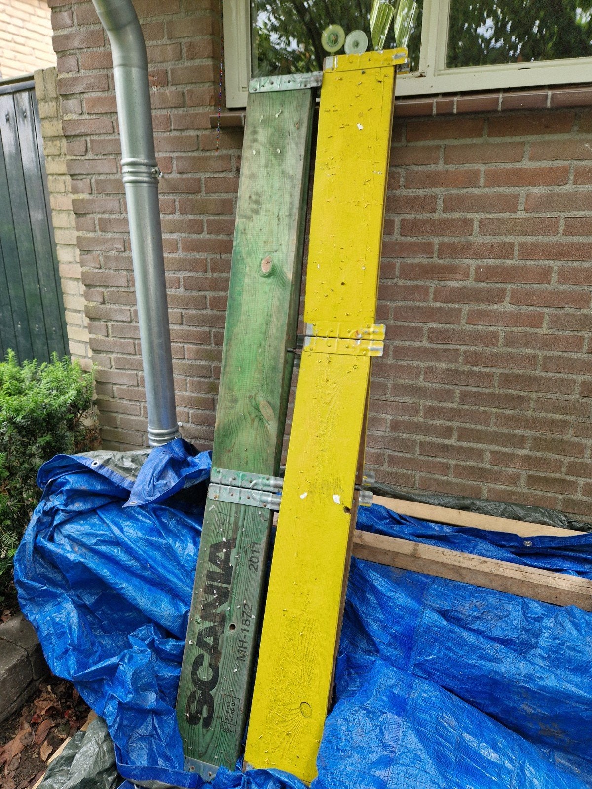 Palletranden / opzetranden 120x80x20cm, Ophalen, Gebruikt, Minder dan 30 cm, 100 cm of meer