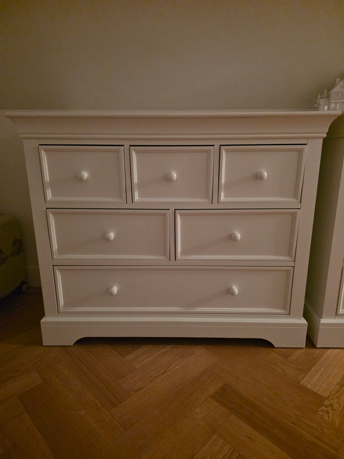 Witte ladekast met 7 laden - 110x58x90 cm, Huis en Inrichting, Kasten | Ladekasten, Ophalen, Gebruikt, 100 tot 150 cm, 5 laden of meer