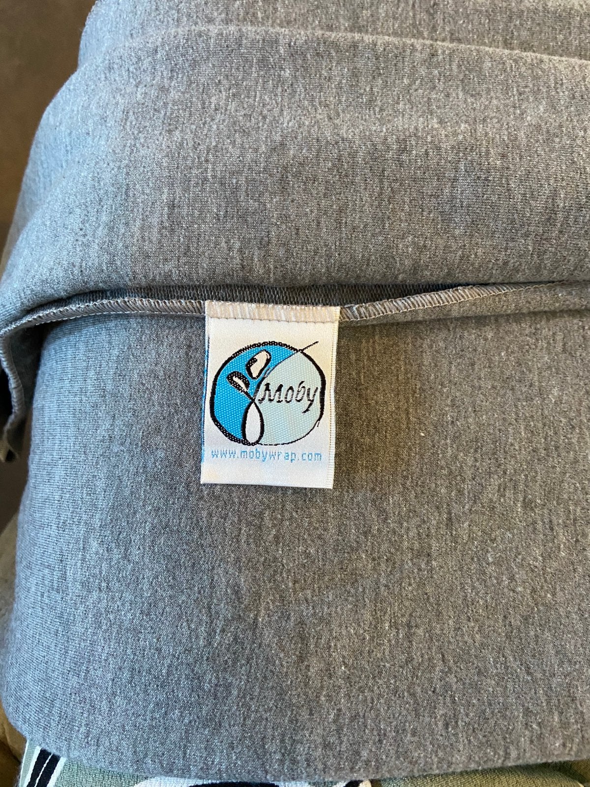 Grijze draagdoek Moby Wrap, Ophalen of Verzenden, Zo goed als nieuw, Draagdoek, Overige merken