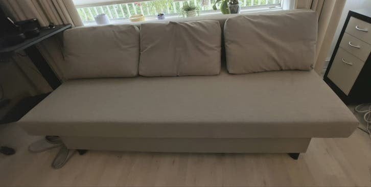 Slaapbank met opbergruimte en oprolbaar matras, Ophalen of Verzenden