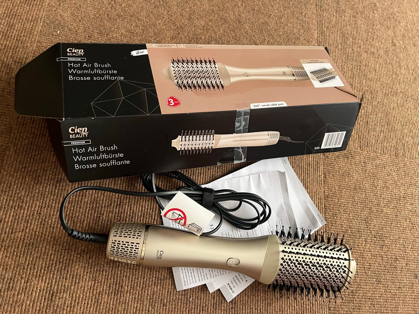 Cien Beauty Hot Air Brush - Warmluftbürste, Ophalen of Verzenden, Nieuw, Haarverzorging