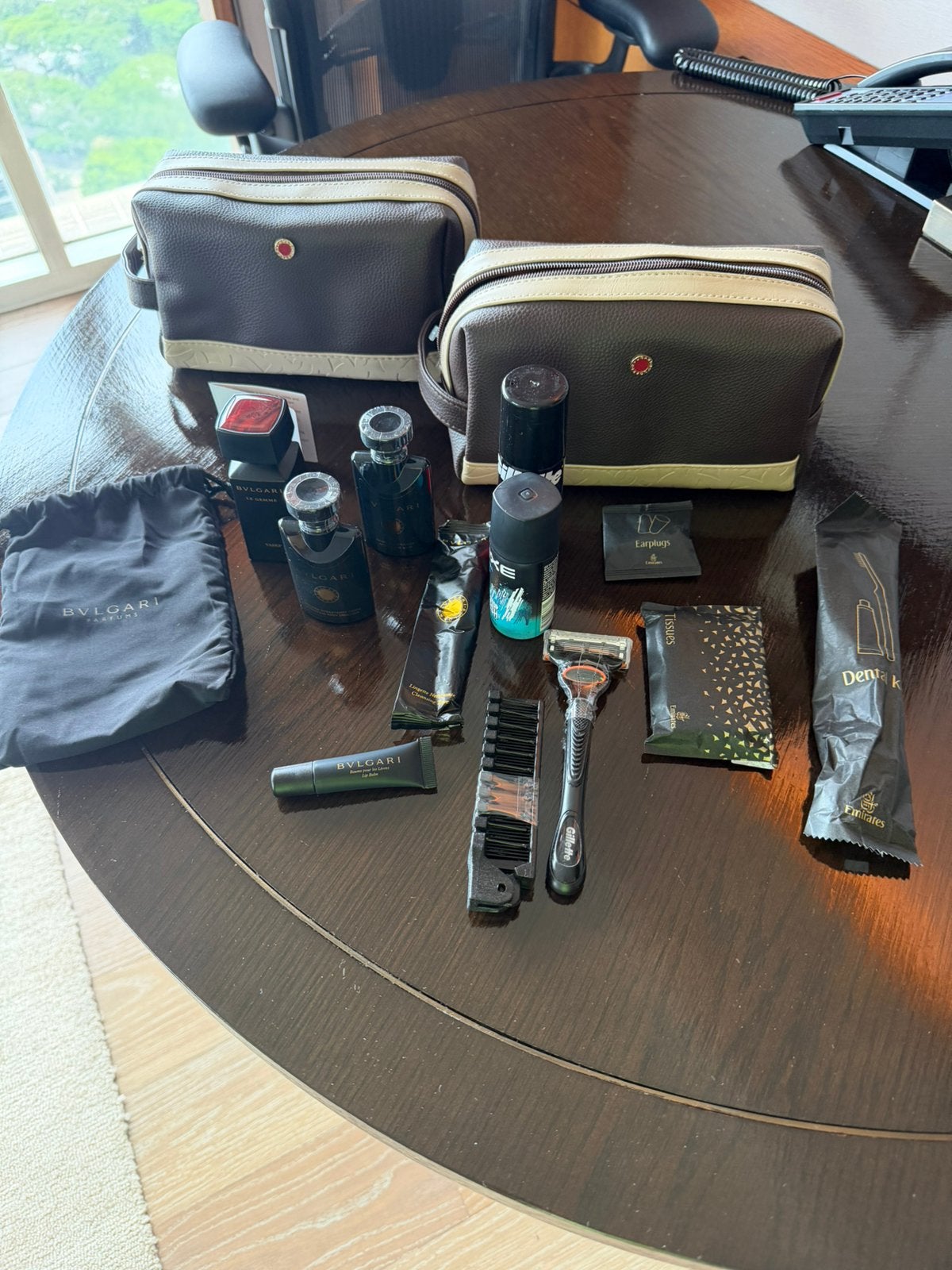 BVLGARI Amenity Bag – Emirates First Class, Verzenden, Zo goed als nieuw