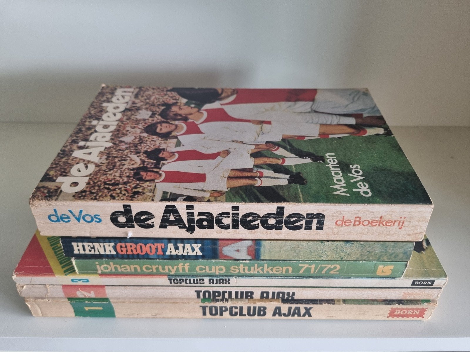 Ajax Boeken Collectie: De Ajacieden, Henk Groot, Johan Cruyf, Boeken, Ophalen, Gelezen, Maarten de Vos, Henk Groot, Johan Cruyff
