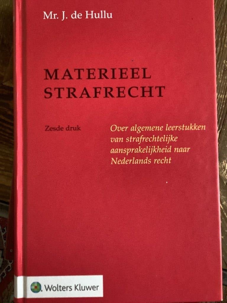 Materieel strafrecht, Ophalen of Verzenden, Wolters Kluwer, Alpha, WO
