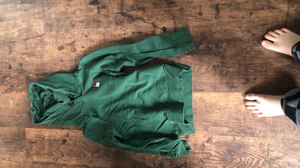 Groene Tommy Hilfiger hoodie voor kinderen, Ophalen of Verzenden, Gebruikt, Jongen of Meisje