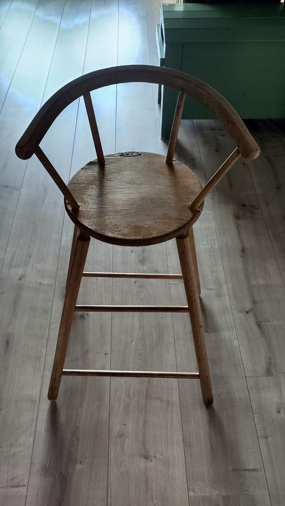 Kinderstoel vintage, 1 kruk, Ophalen of Verzenden, Gebruikt, 60 tot 90 cm