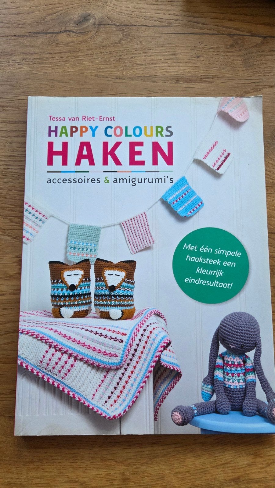 Happy Colours Haken - Tessa van Riet (Haakboek), Boeken, Ophalen of Verzenden, Breien en Haken