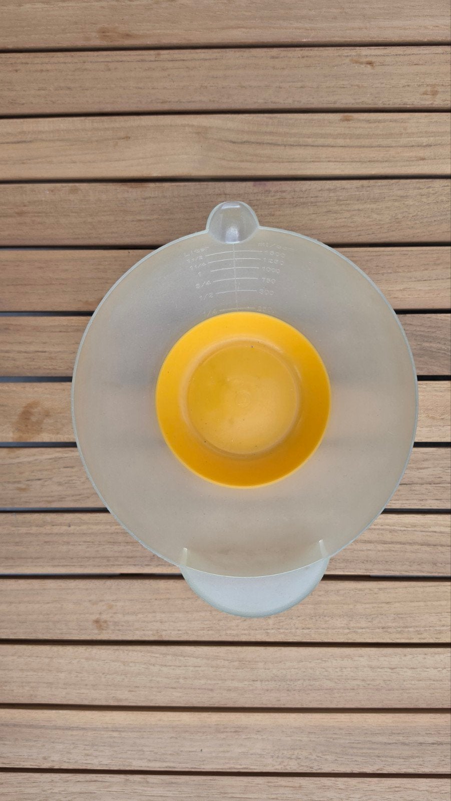 Grote maatbeker/mengkom met schenktuit, 1,5 liter, Kunststof, Ophalen of Verzenden, Wit, Overige merken