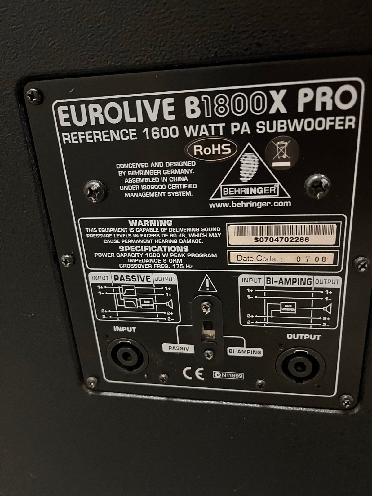 Complete DJ Set: Behringer Subwoofers & LEM Luidsprekers, Ophalen, Gebruikt, Dj-set, Behringer