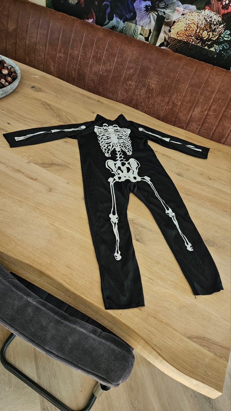 Skelet Halloween Kostuum - Maat 3-5 jaar, Ophalen of Verzenden, Zo goed als nieuw, Jongen of Meisje