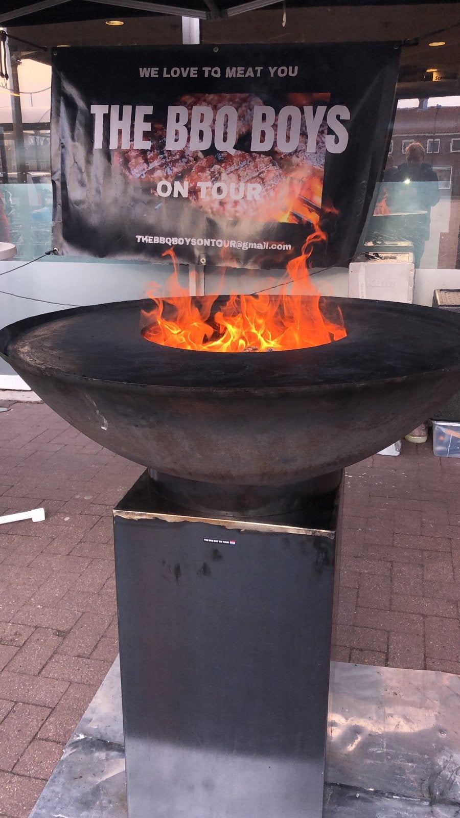Co-Fire Plancha BBQ met 90 cm diameter en onderstel, Ophalen, Gebruikt