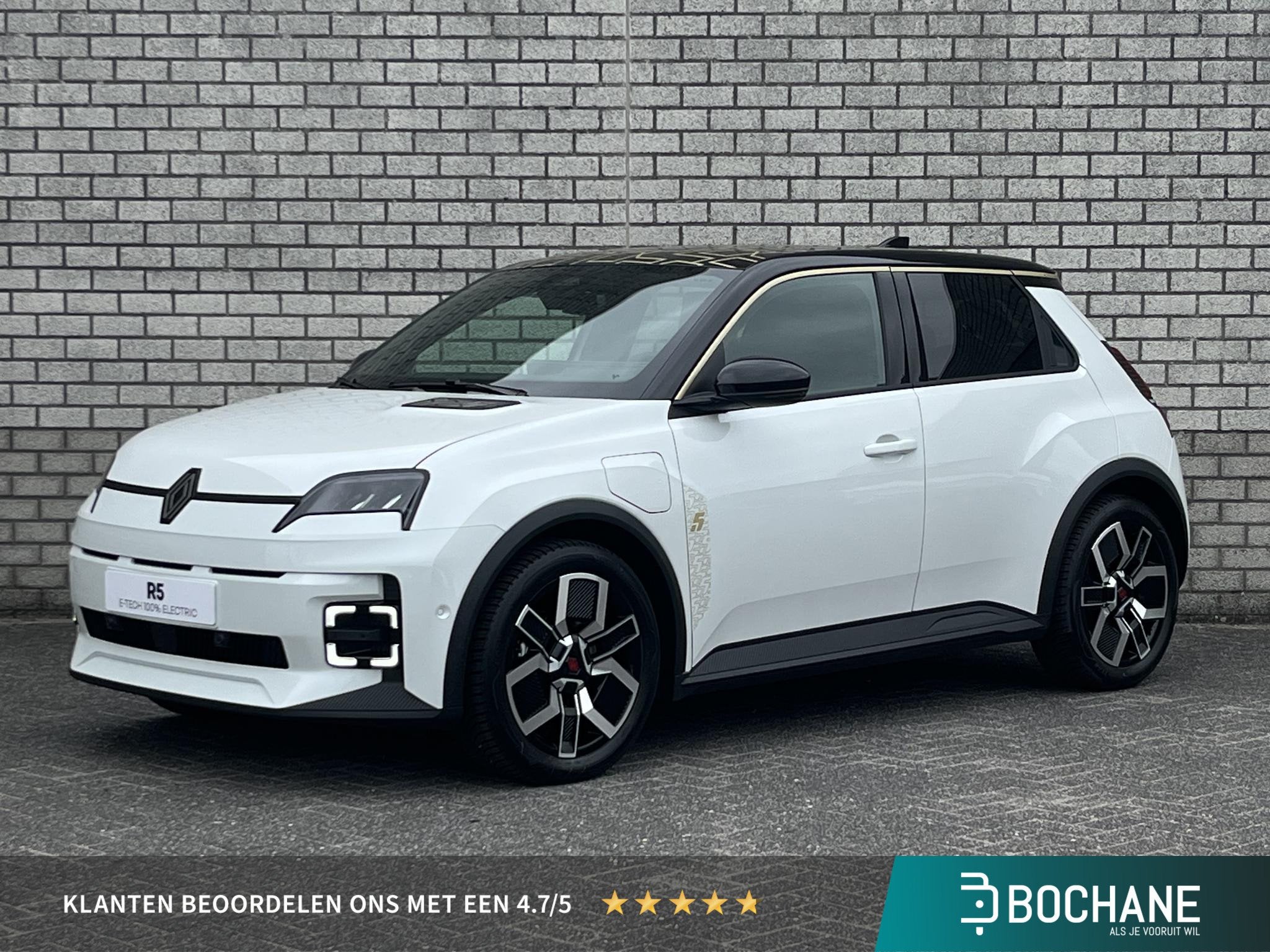 Renault 5 Comfort Range Techno 52 kWh | 5 JAAR GARANTIE | Di, Auto's, Stof, 1429 kg, Huisgarantie, Wit