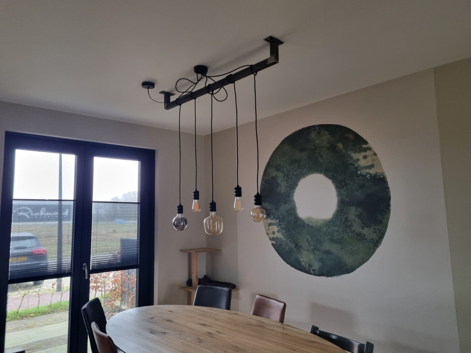 Eettafel lamp, Ophalen