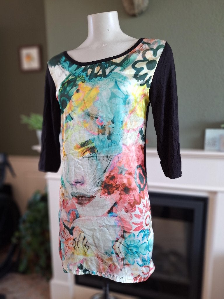 Sensi Wear nieuwe top lang shirt L 40, Maat 38/40 (M), Lange mouw, Meerkleurig, Verzenden