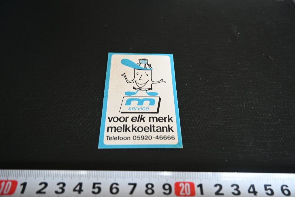 sticker MEKO SERVICE voor elk merk melkkoeltank assen, Ophalen of Verzenden, Zo goed als nieuw