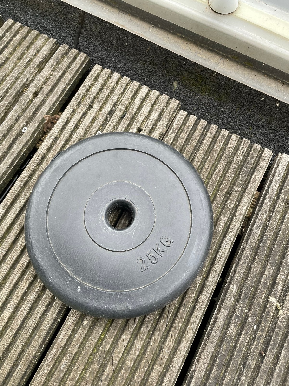 8 x Halterschijf 2.5KG, Ophalen of Verzenden, Gebruikt, Halterschijven