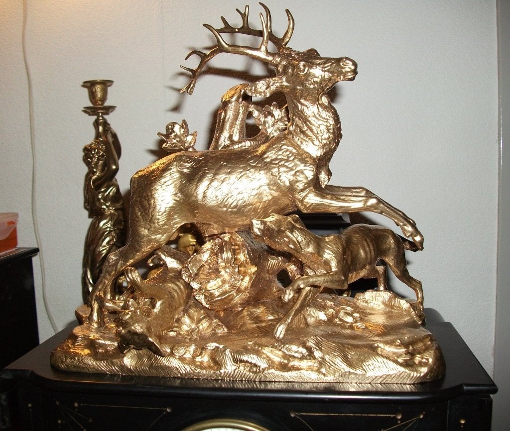 Verguld Bronzen Pendule van P.J.MÊNE ( 1847 ), Ophalen