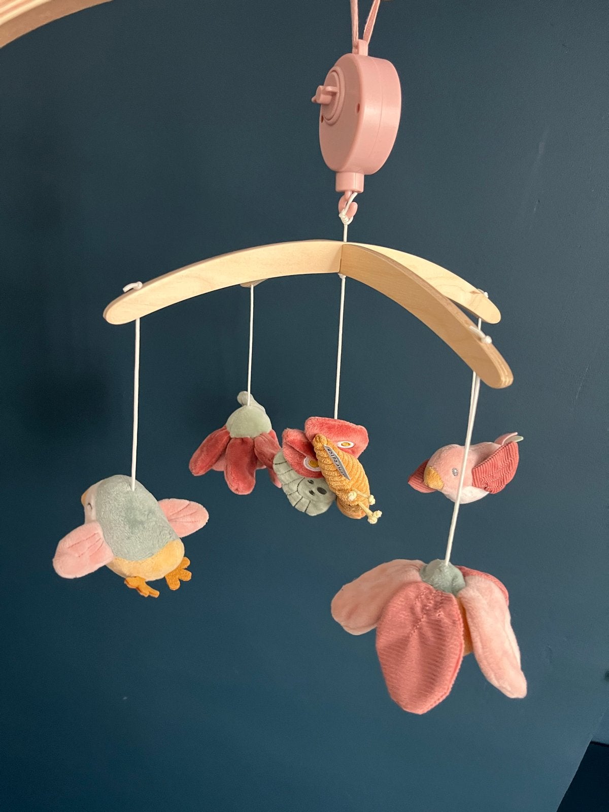Little Dutch Muziekmobiel - Vogels & Bloemen, Ophalen, Zo goed als nieuw, Mobiel, Met geluid