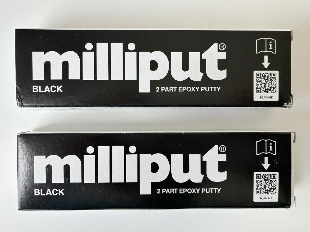 Milliput Zwarte Black Epoxy Putty Filler x2, Ophalen, Nieuw, Groter dan 1:32