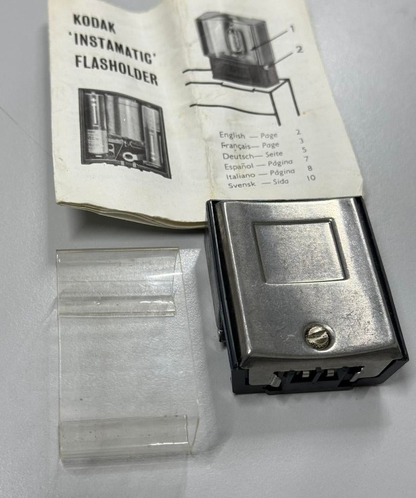 Vintage Kodak Instamatic Flasholder - C110F + plastic kap, Overige merken, Ophalen of Verzenden, Zo goed als nieuw, H