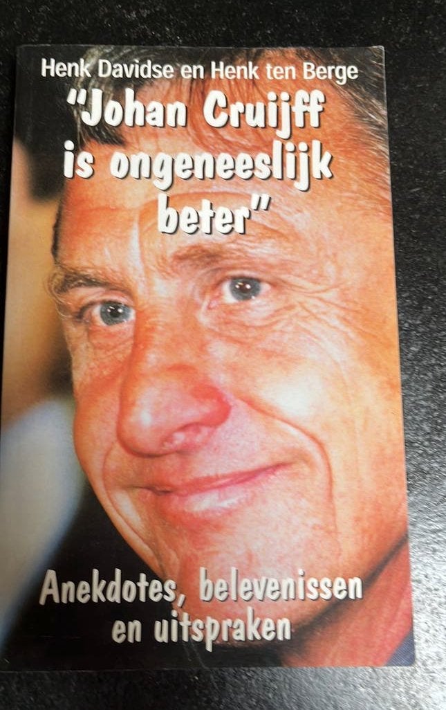 H. ten Berge - Johan Cruijff is ongeneeslijk beter, Boeken, Ophalen of Verzenden, Zo goed als nieuw, H. ten Berge; H. Davidse