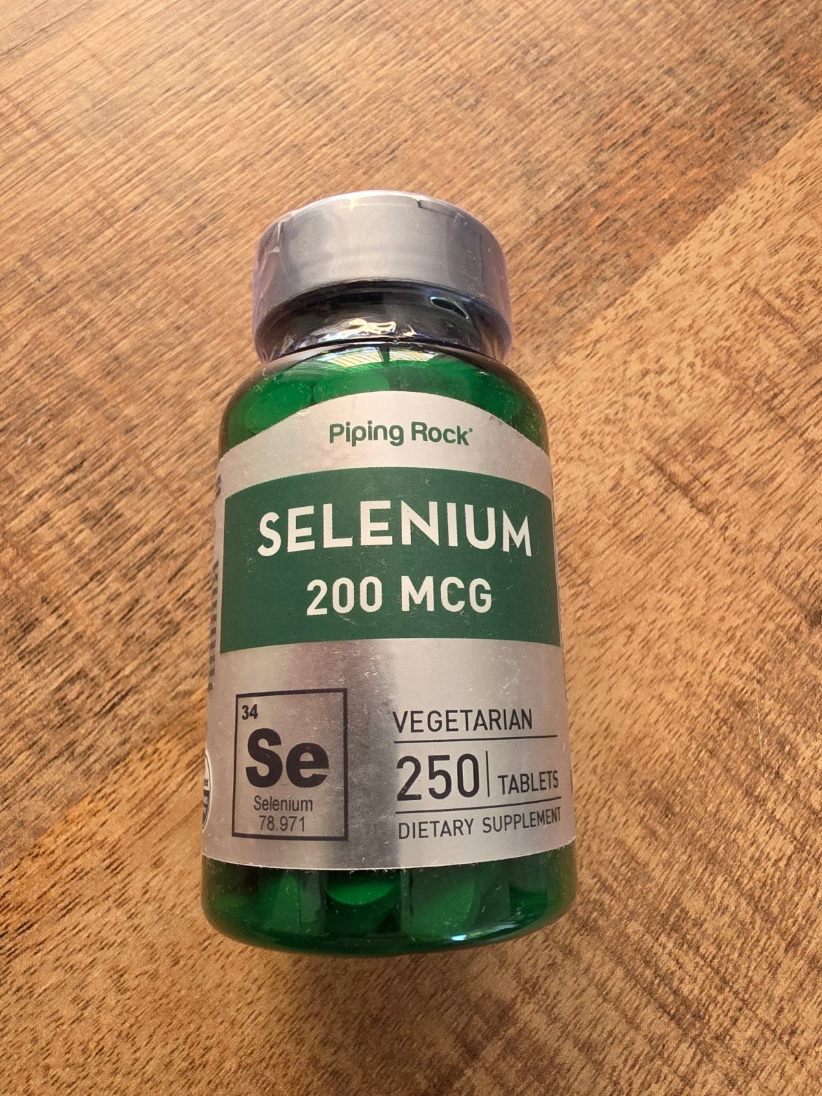 Piping Rock Selenium 200 mcg - 250 tabletten, Ophalen of Verzenden, Nieuw, Overige typen
