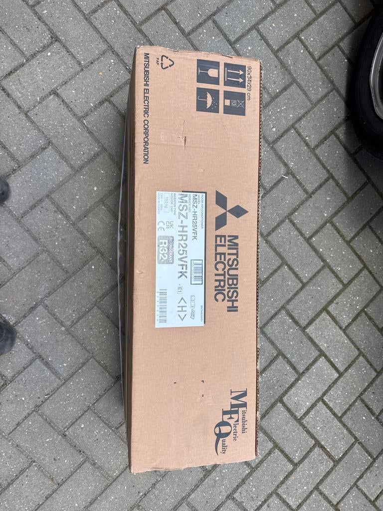 Mitsubishi Electric MSZ-HR25VFK Wandairco (Nieuw), Ophalen, Minder dan 60 m³, Nieuw, 3 snelheden of meer