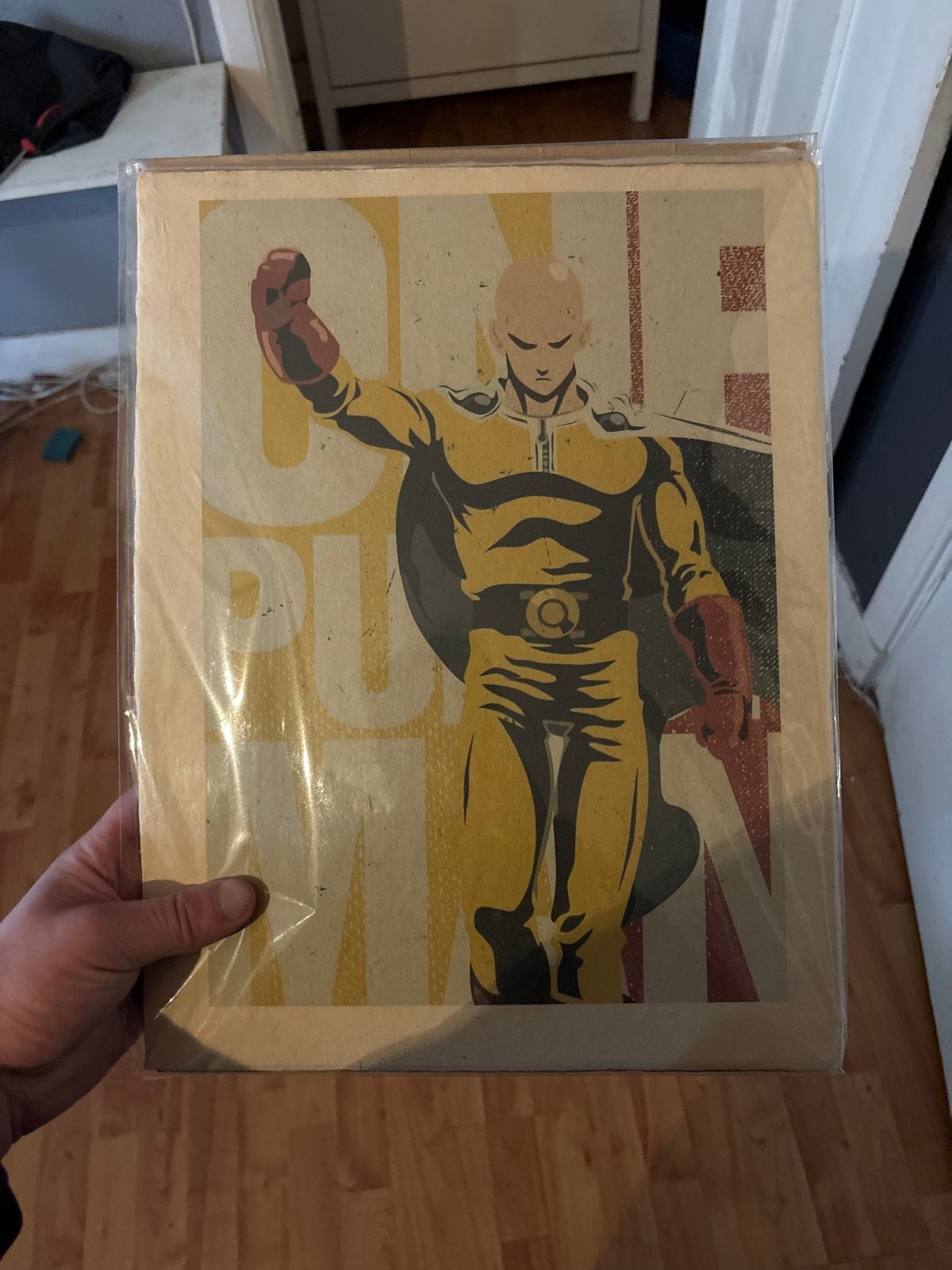 One Punch Man Poster - Anime Manga Kunstprint, Rechthoekig Staand, A4 of kleiner, Ophalen of Verzenden, Zo goed als nieuw