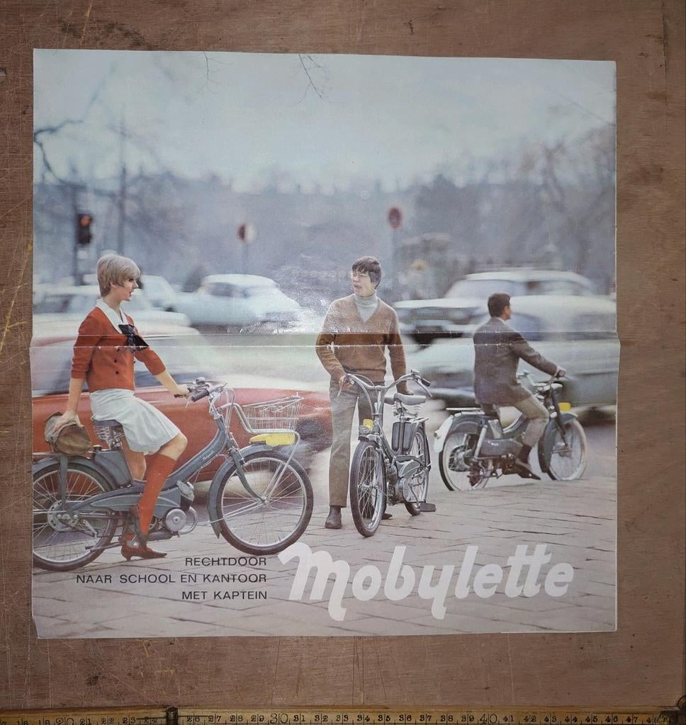 Folder Kaptein Mobylette, Ophalen of Verzenden, Gebruikt