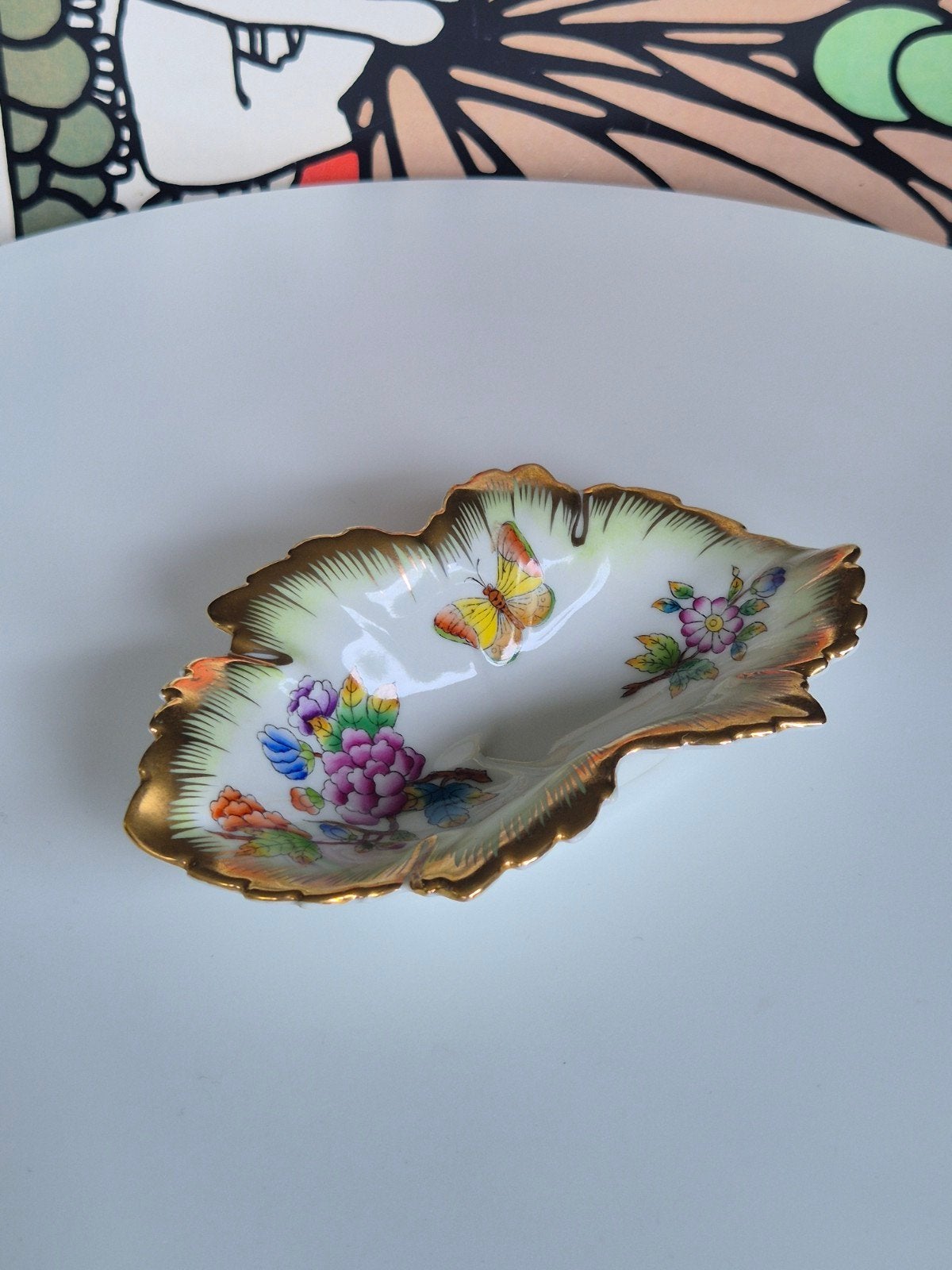 Herend Hongarije Porselein schaaltje Victoria aux Papillons, Ophalen of Verzenden