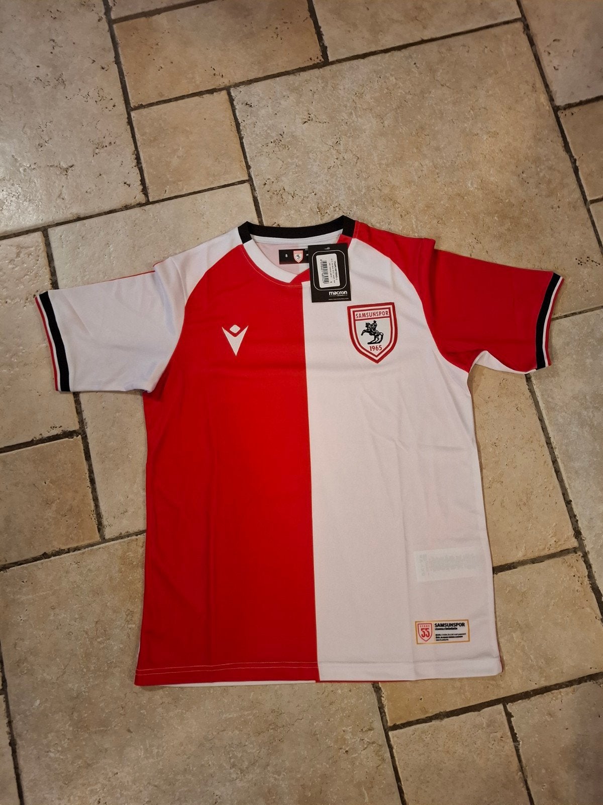 Macron Samsunspor Thuisshirt Maat S - Nieuw met kaartjes, Ophalen, Nieuw, Macron, Voetbal