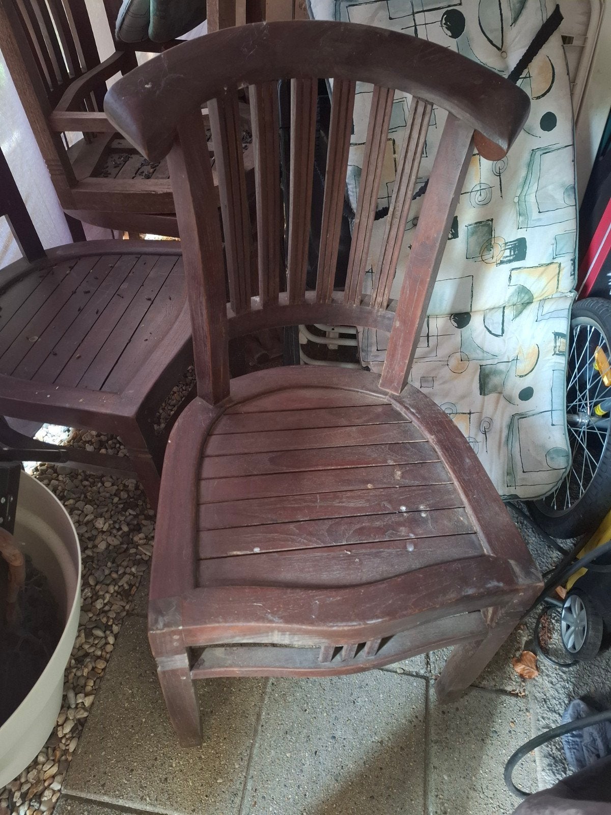 4 oude cafe stoelen, Antiek en Kunst, Ophalen