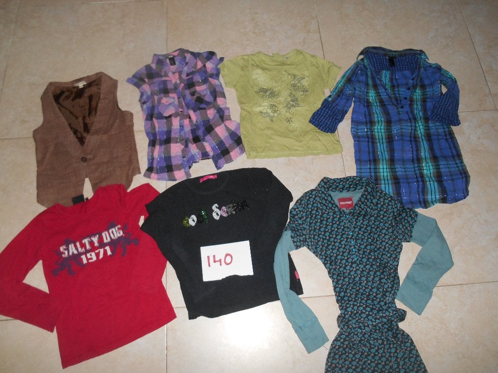 Leuke Meisjeskleding Jurk Shirts Bolero Gilet etc. 140, Ophalen of Verzenden, Zo goed als nieuw, Jongen of Meisje, Jurk of Rok