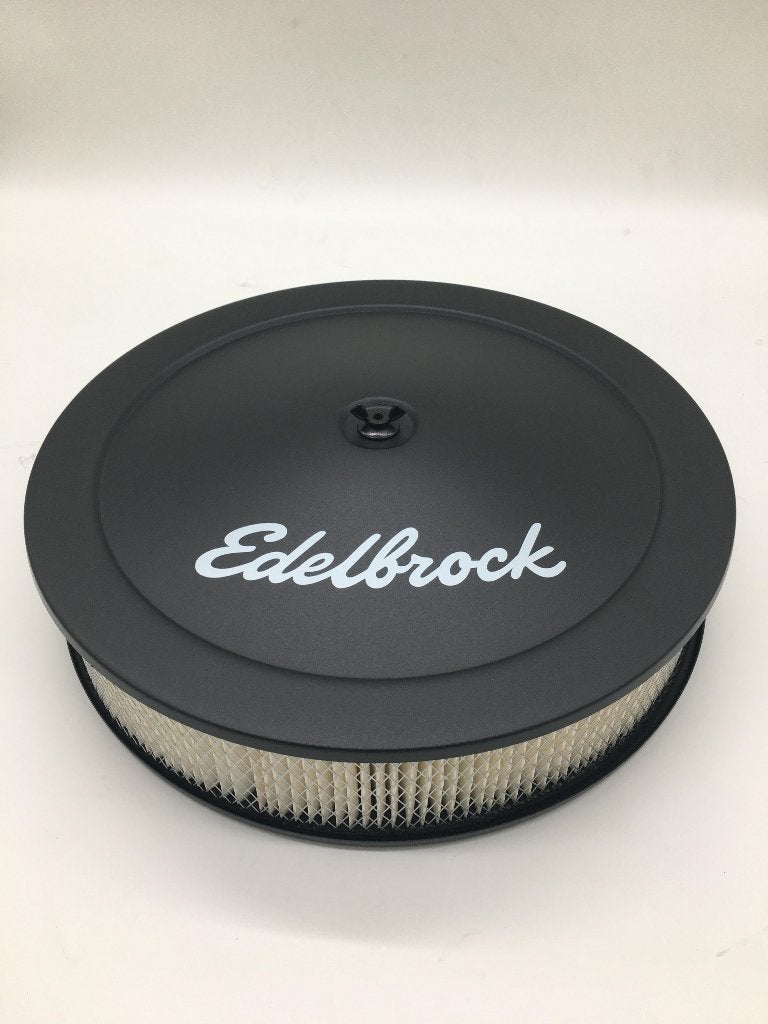 Te koop Luchtfilter huis edelbrock (zwart) 14'', Ophalen of Verzenden