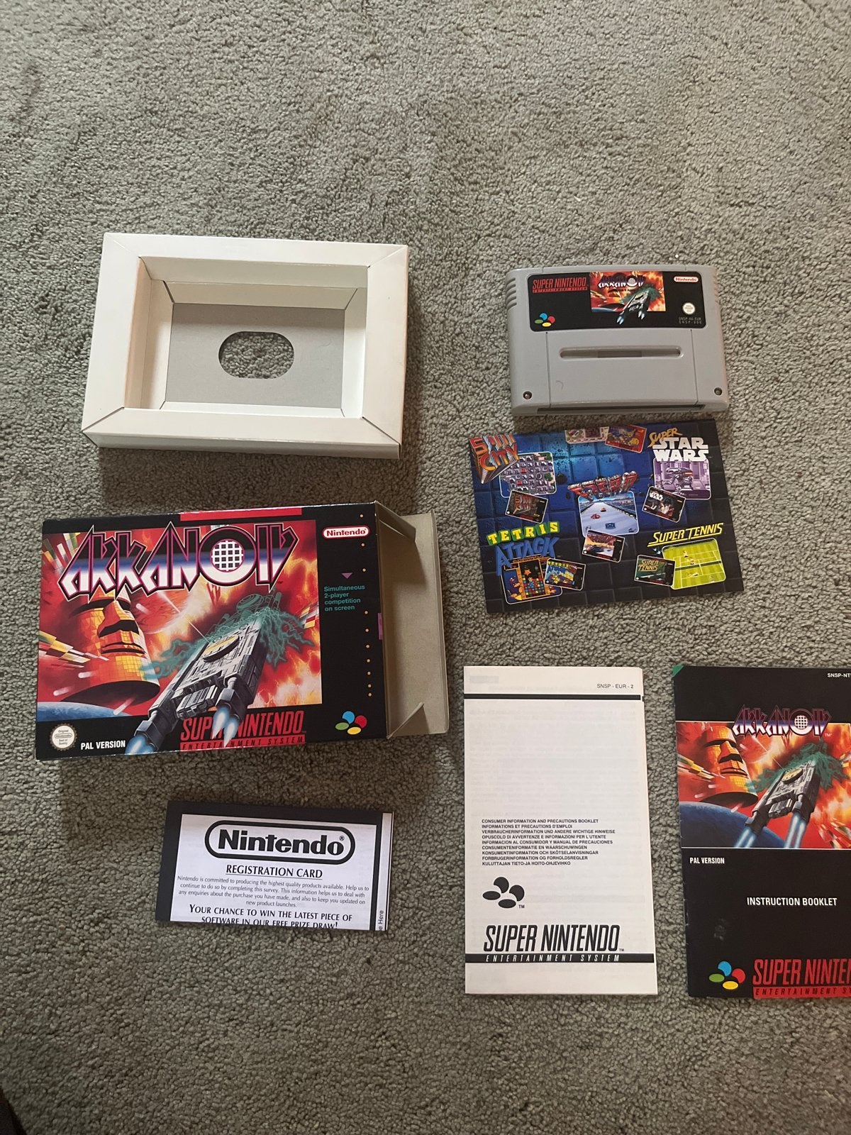 Arkanoid Super Nintendo SNES CIB PAL - Compleet in doos, Spelcomputers en Games, Games | Nintendo Super NES, Puzzel en Educatief