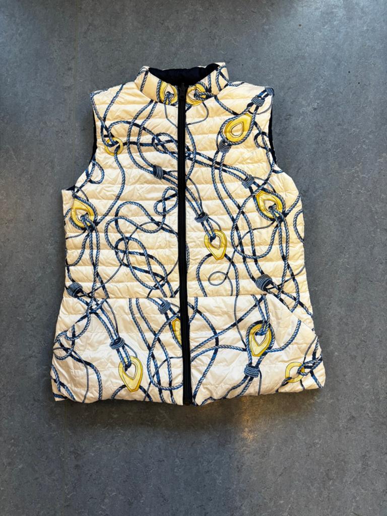 J. Mclaughlin bodywarmer, Verzenden, Zo goed als nieuw, Maat 38/40 (M), Wit